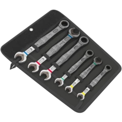 6000/6002 Joker 6 Set 1 Ratcheting combination / double open-end wrenches set, 6 pieces