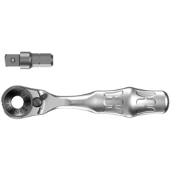8001 A Zyklop Mini 1 Bit Ratchet 1/4" SB with 1/4" drive, 2 pieces