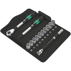 8006 SC 1 Zyklop Hybrid Ratchet Set, 1/2" drive, metric, 13 pieces