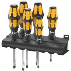 932/918/6 Screwdriver set Kraftform Wera: Chiseldriver and rack, 6 pieces