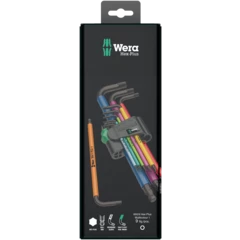 950/9 Hex-Plus Multicolour 1 SB L-key set, metric, BlackLaser, 9 pieces