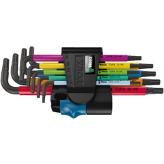 967/9 TX Multicolour HF 1 L-key set with holding function, 9 pieces