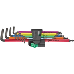 967/9 TX XL Multicolour 1 L-key set for TORX® screws, long, 9 pieces